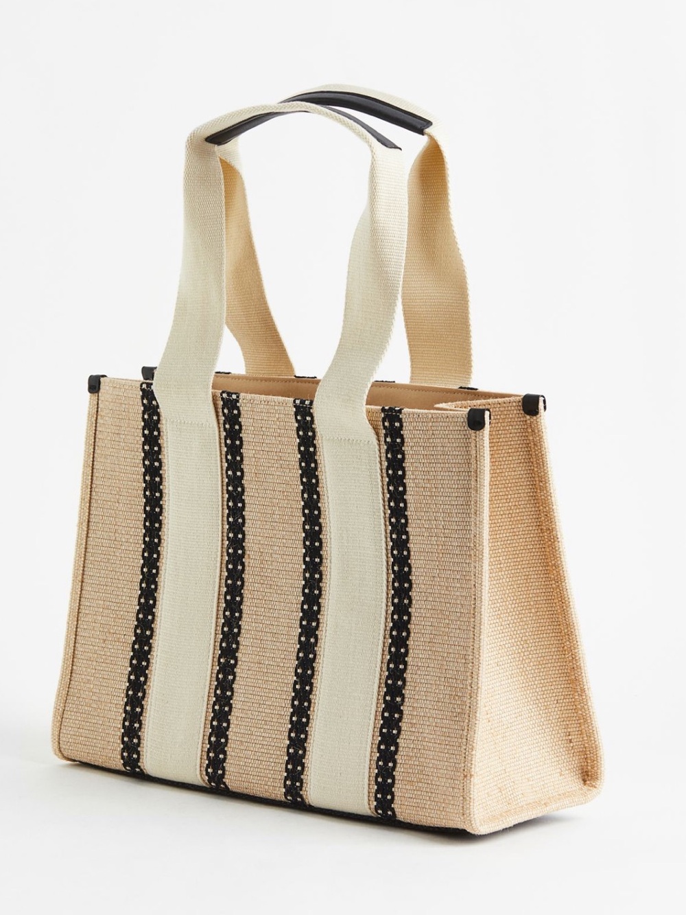 H & M Jute Blend Tote Bag - NWT